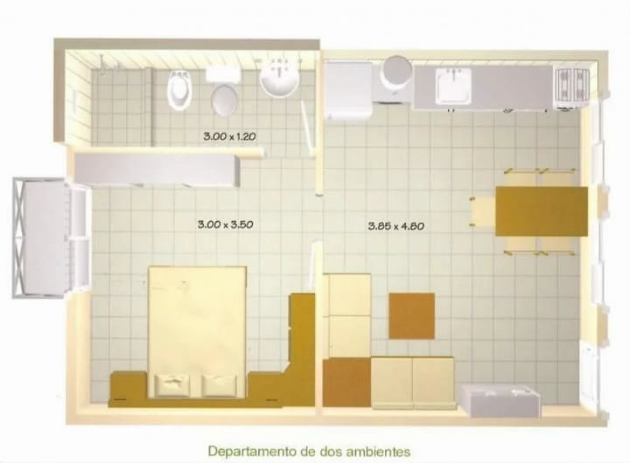 Departamento 2 ambientes - Castelar Centro !