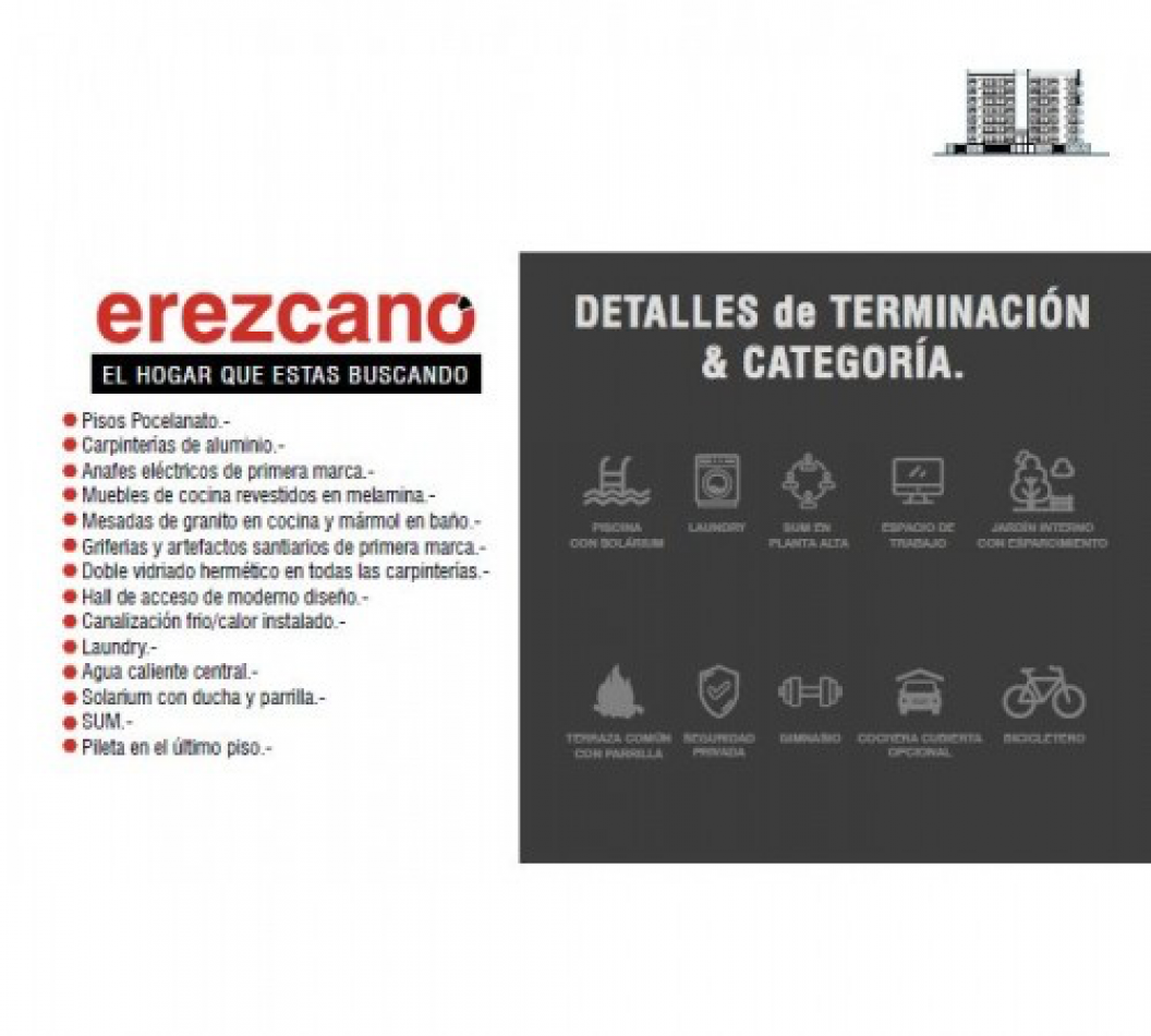 Monoambiente de 36 metros 